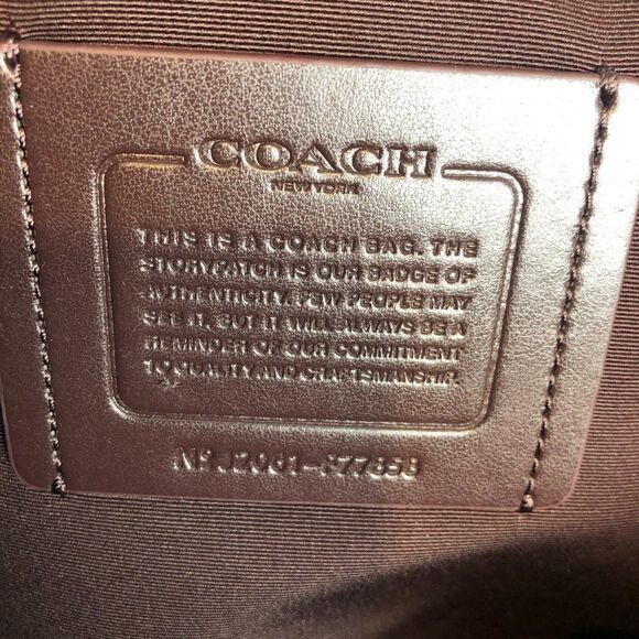 NWT COACH F77858  Hamilton Port Shadow Business Case signature Bag - Picture 14 of 14